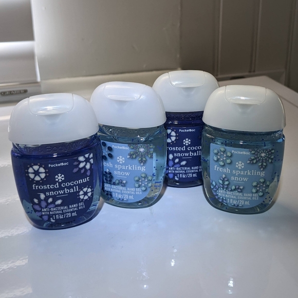 Bath & Body Works Other - Quad Pack B&BW ❄️ FRESH SPARKLING SNOW & FROSTED COCONUT SNOWBALL  PocketBacs ❄️